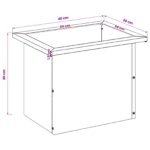 vidaXL Záhradný kvetináč s LED Olivovo zelená 30 x 40 x 30 cm Oceľ – Obrázok 12