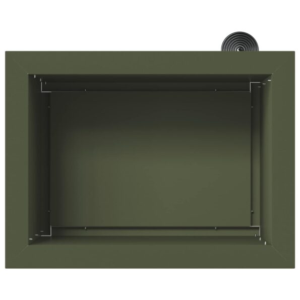 vidaXL Záhradný kvetináč s LED Olivovo zelená 30 x 40 x 30 cm Oceľ – Obrázok 7
