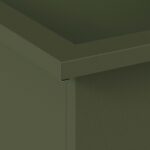 vidaXL Záhradný kvetináč s LED Olivovo zelená 30 x 40 x 30 cm Oceľ – Obrázok 8