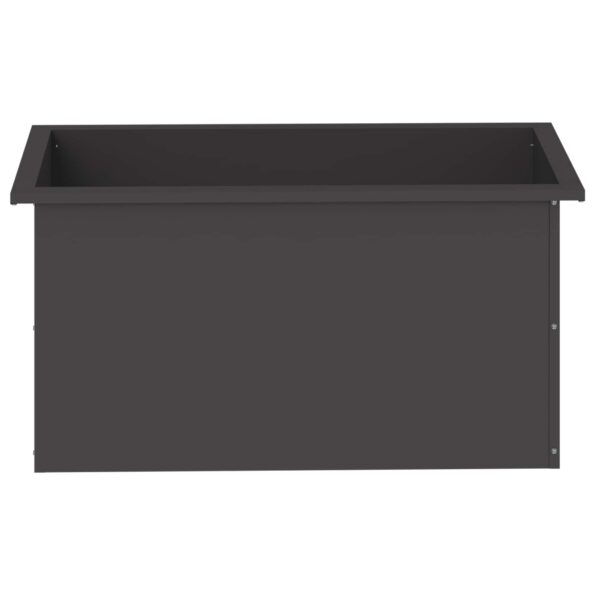 vidaXL Záhradný kvetináč s LED Čierna 40 x 80 x 40 cm Oceľ – Obrázok 5