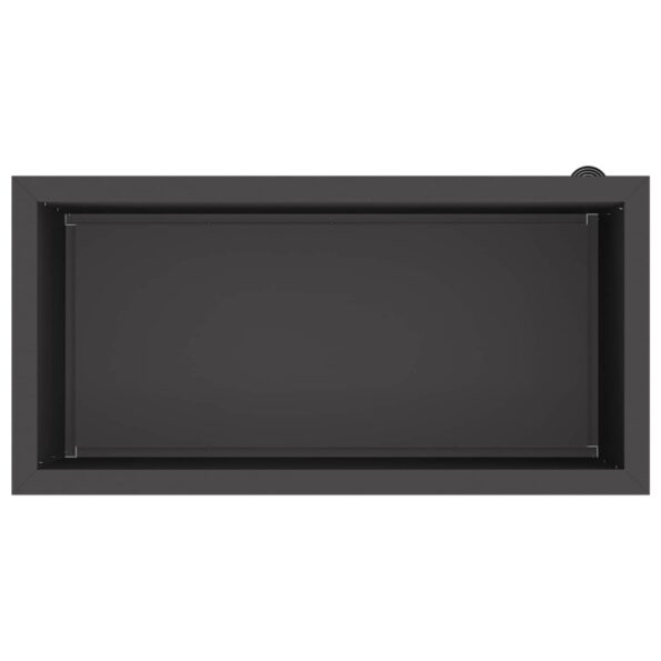 vidaXL Záhradný kvetináč s LED Čierna 40 x 80 x 40 cm Oceľ – Obrázok 8