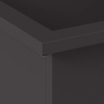 vidaXL Záhradný kvetináč s LED Čierna 40 x 80 x 40 cm Oceľ – Obrázok 9