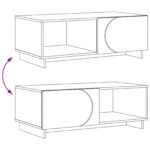 vidaXL Konferenčný stolík Dymový dub 95 x 50,5 x 35 cm – Obrázok 9