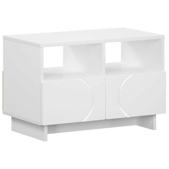 vidaXL TV stolík 60 x 34,5 x 40 cm Biela Kompozitné drevo – Obrázok 2
