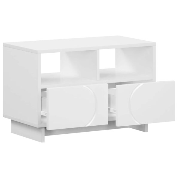 vidaXL TV stolík 60 x 34,5 x 40 cm Biela Kompozitné drevo – Obrázok 3
