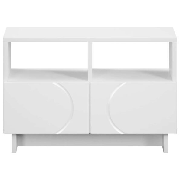 vidaXL TV stolík 60 x 34,5 x 40 cm Biela Kompozitné drevo – Obrázok 4