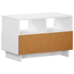 vidaXL TV stolík 60 x 34,5 x 40 cm Biela Kompozitné drevo – Obrázok 6