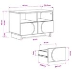 vidaXL TV stolík 60 x 34,5 x 40 cm Biela Kompozitné drevo – Obrázok 9