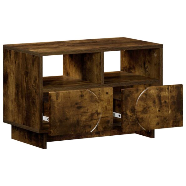 vidaXL TV stolík 60 x 34,5 x 40 cm Dymový dub Kompozitné drevo – Obrázok 3