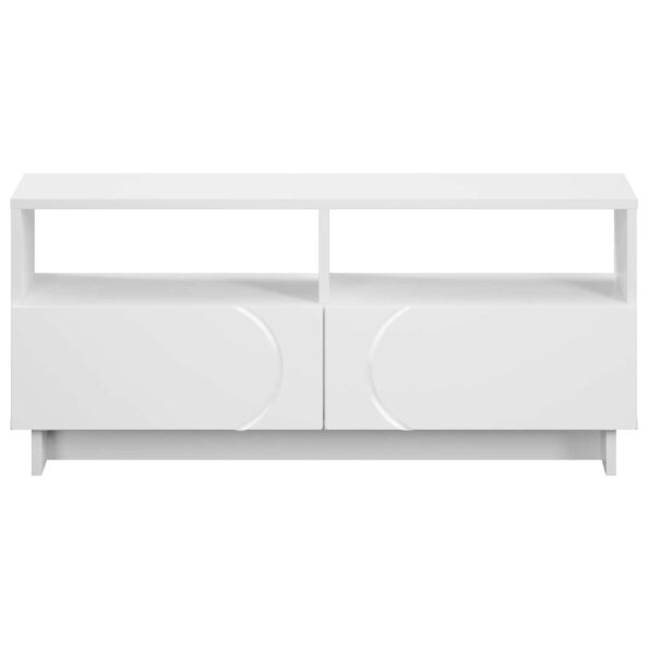 vidaXL TV stolík 90 x 34.5 x 40 cm Biela Kompozitné drevo – Obrázok 4