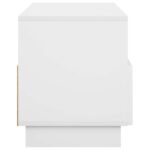 vidaXL TV stolík 90 x 34.5 x 40 cm Biela Kompozitné drevo – Obrázok 5