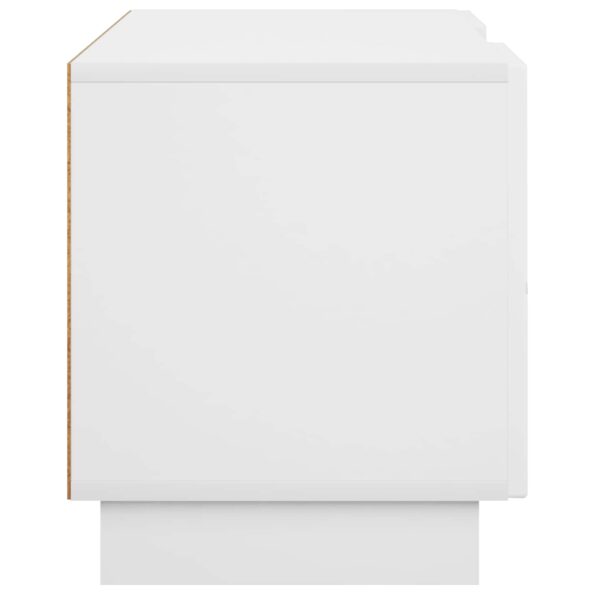 vidaXL TV stolík 140 x 34.5 x 40 cm Biela s vysokým leskom – Obrázok 5