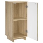 vidaXL Príborník Dub sonoma 33,5 x 34,5 x 75 cm Kompozitné drevo – Obrázok 3