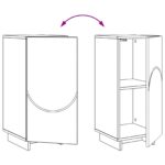 vidaXL Príborník Dub sonoma 33,5 x 34,5 x 75 cm Kompozitné drevo – Obrázok 9