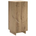 vidaXL Príborník Dub artisan 33,5 x 34,5 x 75 cm Kompozitné drevo – Obrázok 2