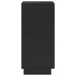 vidaXL Komoda Čierna 33.5 x 34.5 x 75 cm Kompozitné drevo – Obrázok 5