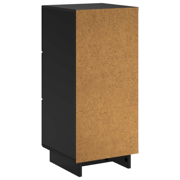 vidaXL Komoda Čierna 33.5 x 34.5 x 75 cm Kompozitné drevo – Obrázok 6