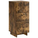 vidaXL Komoda Dymový dub 33.5 x 34.5 x 75 cm Kompozitné drevo – Obrázok 2
