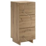 vidaXL Komoda Dub artisan 33.5 x 34.5 x 75 cm Kompozitné drevo – Obrázok 2