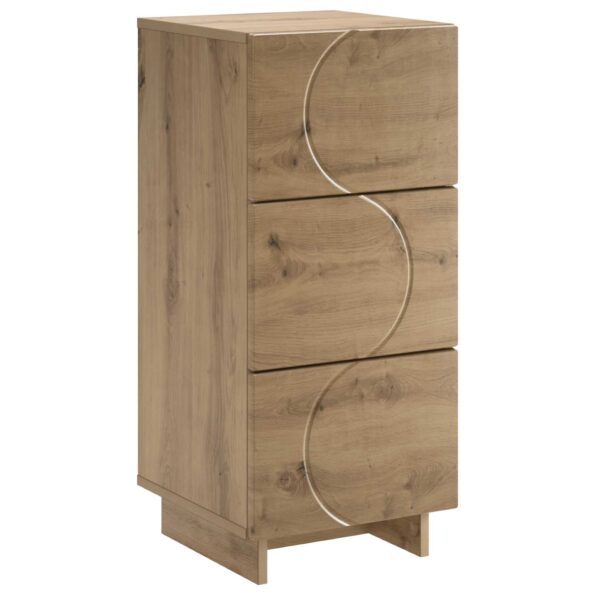 vidaXL Komoda Dub artisan 33.5 x 34.5 x 75 cm Kompozitné drevo – Obrázok 2