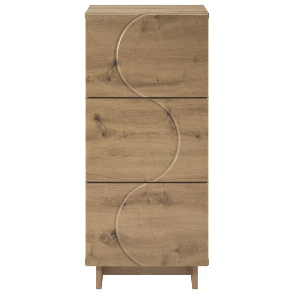 vidaXL Komoda Dub artisan 33.5 x 34.5 x 75 cm Kompozitné drevo – Obrázok 4