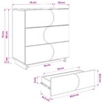 vidaXL Príborník Sivý Sonoma 70 x 38 x 75 cm Spracované drevo – Obrázok 10