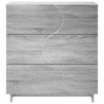 vidaXL Príborník Sivý Sonoma 70 x 38 x 75 cm Spracované drevo – Obrázok 4