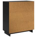 vidaXL Komoda Čierna 67 x 34,5 x 75 cm Spracované drevo – Obrázok 6