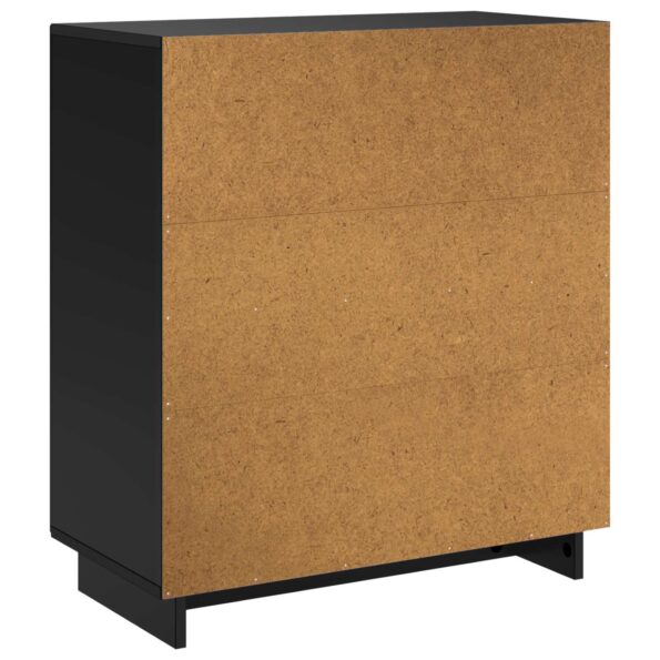 vidaXL Komoda Čierna 67 x 34,5 x 75 cm Spracované drevo – Obrázok 6