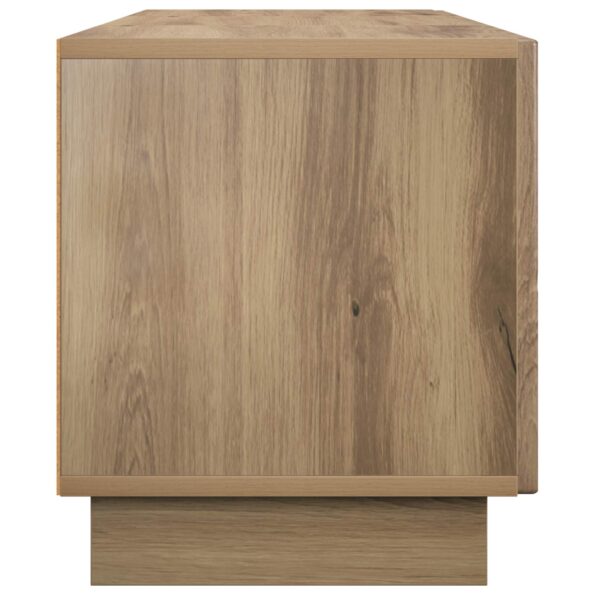 vidaXL TV stolík 140 x 34.5 x 40 cm Dub artisan Spracované drevo – Obrázok 5