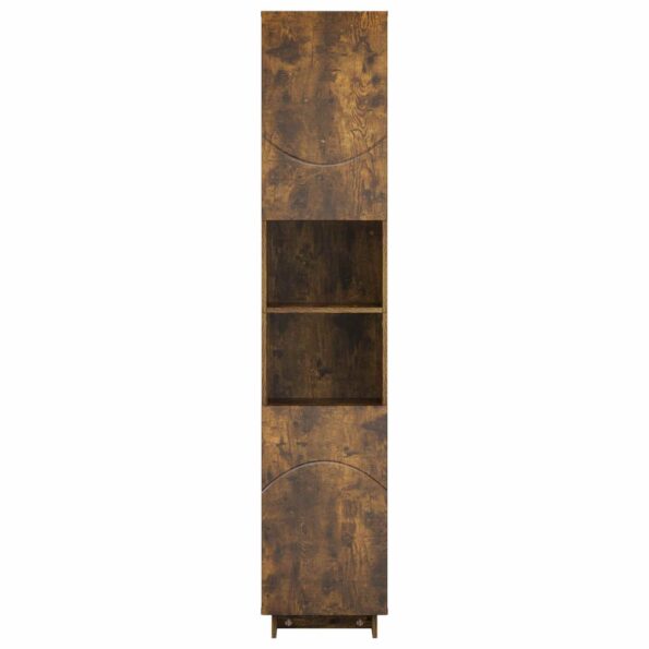 vidaXL Kúpeľňová skrinka Dymový dub 36.5 x 38 x 180 cm – Obrázok 4
