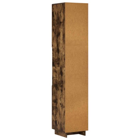 vidaXL Kúpeľňová skrinka Dymový dub 36.5 x 38 x 180 cm – Obrázok 6