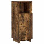 vidaXL Kúpeľňová skrinka Dymový dub 36,5 x 38 x 95 cm Spracované drevo – Obrázok 2