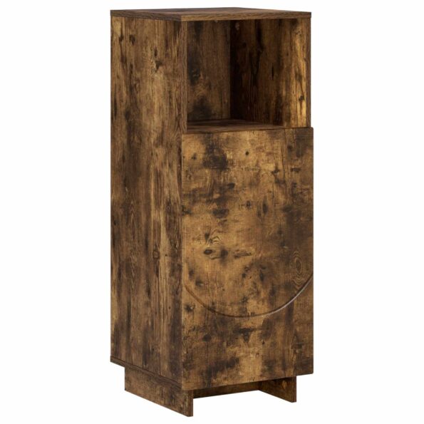 vidaXL Kúpeľňová skrinka Dymový dub 36,5 x 38 x 95 cm Spracované drevo – Obrázok 2