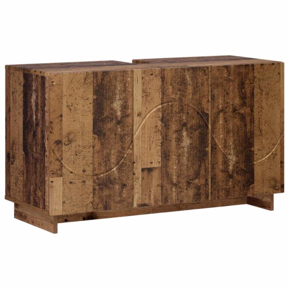 vidaXL Kúpeľňová skrinka Staré drevo 101 x 41 x 58 cm Spracované drevo – Obrázok 2