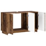 vidaXL Kúpeľňová skrinka Staré drevo 101 x 41 x 58 cm Spracované drevo – Obrázok 3