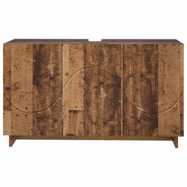 vidaXL Kúpeľňová skrinka Staré drevo 101 x 41 x 58 cm Spracované drevo – Obrázok 4