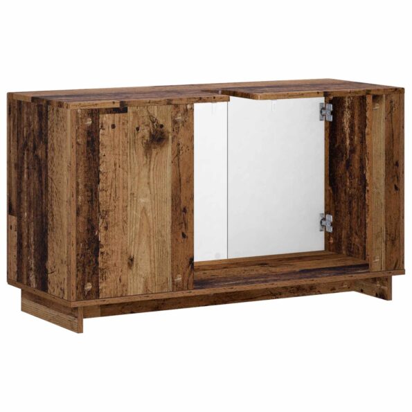 vidaXL Kúpeľňová skrinka Staré drevo 101 x 41 x 58 cm Spracované drevo – Obrázok 6