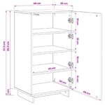 vidaXL Skrinka na topánky 48 x 38 x 87,5 cm Spracované drevo Biela – Obrázok 10