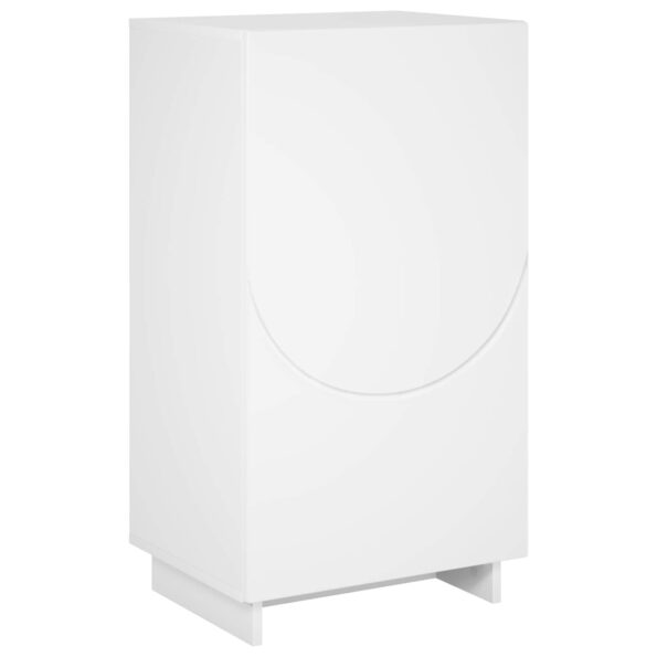 vidaXL Skrinka na topánky 48 x 38 x 87,5 cm Spracované drevo Biela – Obrázok 2
