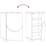 vidaXL Skrinka na topánky 48 x 38 x 87,5 cm Spracované drevo Biela – Obrázok 9