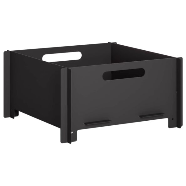 vidaXL Ohnisko Čierna 40 x 40 x 20 cm Oceľ – Obrázok 2