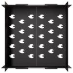 vidaXL Ohnisko Čierna 40 x 40 x 20 cm Oceľ – Obrázok 5