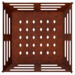 vidaXL Ohnisko Hrdzavý 40 x 40 x 20 cm Poveternostne odolná oceľ – Obrázok 4