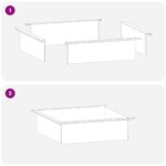 vidaXL Krúžok na ohnisko Čierna 90 x 90 x 25 cm Oceľ – Obrázok 5