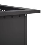 vidaXL Krúžok na ohnisko Čierna 80 x 80 x 25 cm Oceľ – Obrázok 4