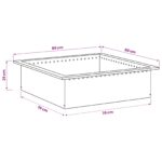 vidaXL Krúžok na ohnisko Čierna 80 x 80 x 25 cm Oceľ – Obrázok 6