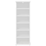 vidaXL CD Skrinka Biela 60 x 17 x 92 cm Kompozitné drevo – Obrázok 4