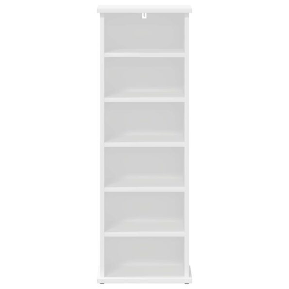 vidaXL CD Skrinka Biela 60 x 17 x 92 cm Kompozitné drevo – Obrázok 4