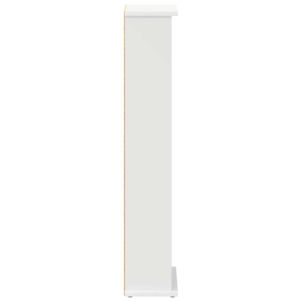 vidaXL CD Skrinka Biela 60 x 17 x 92 cm Kompozitné drevo – Obrázok 5